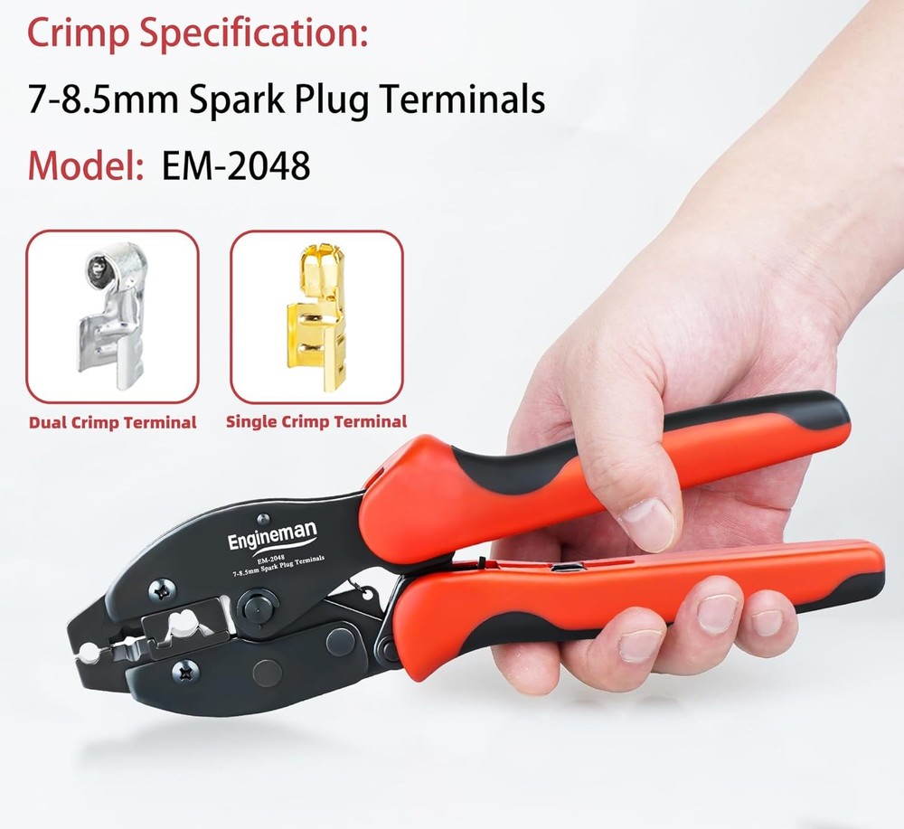 Spark Plug Terminal Crimper Tool Kit Ratchet