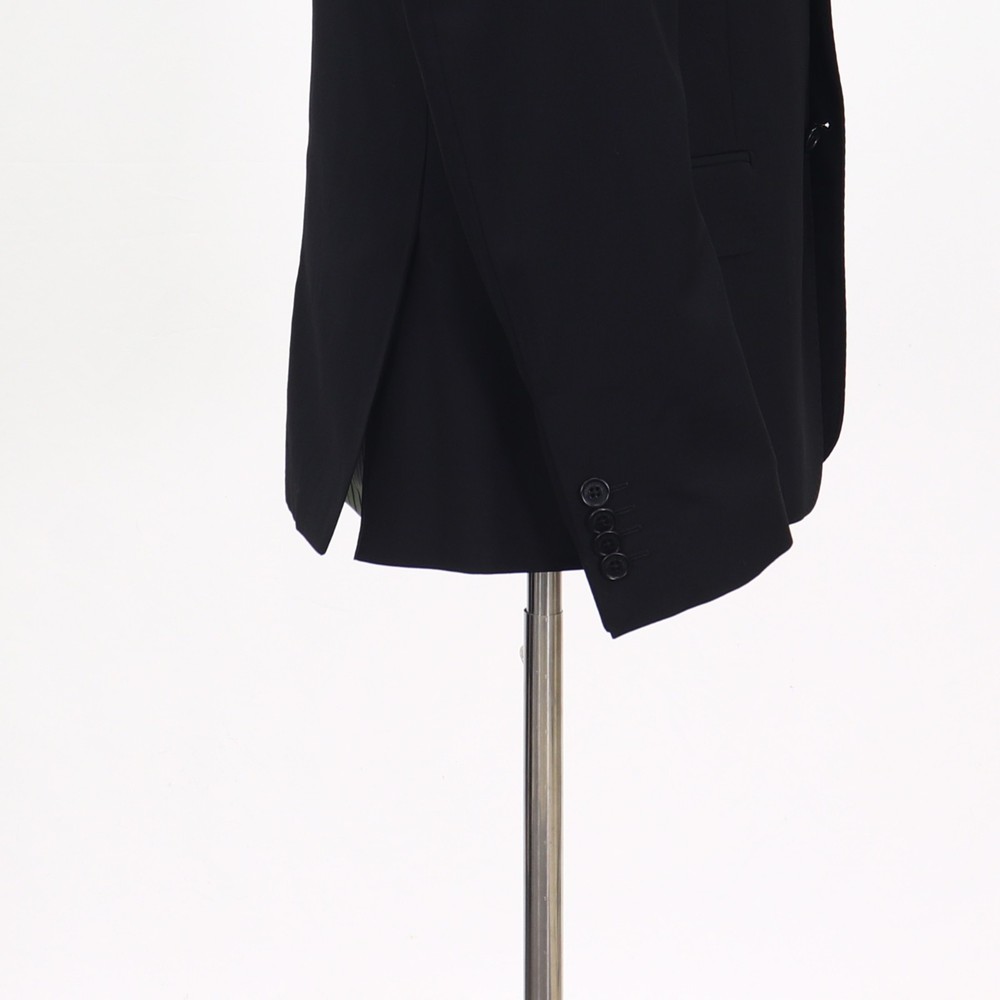 Roberto Cavalli 42R Black Sport Coat Blazer Jacket Solid 2-Button Wool