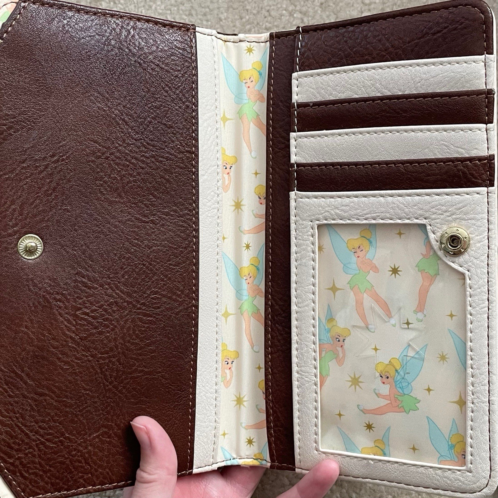 Loungefly Disney Peter Pan Tinker Bell Quilted Wallet