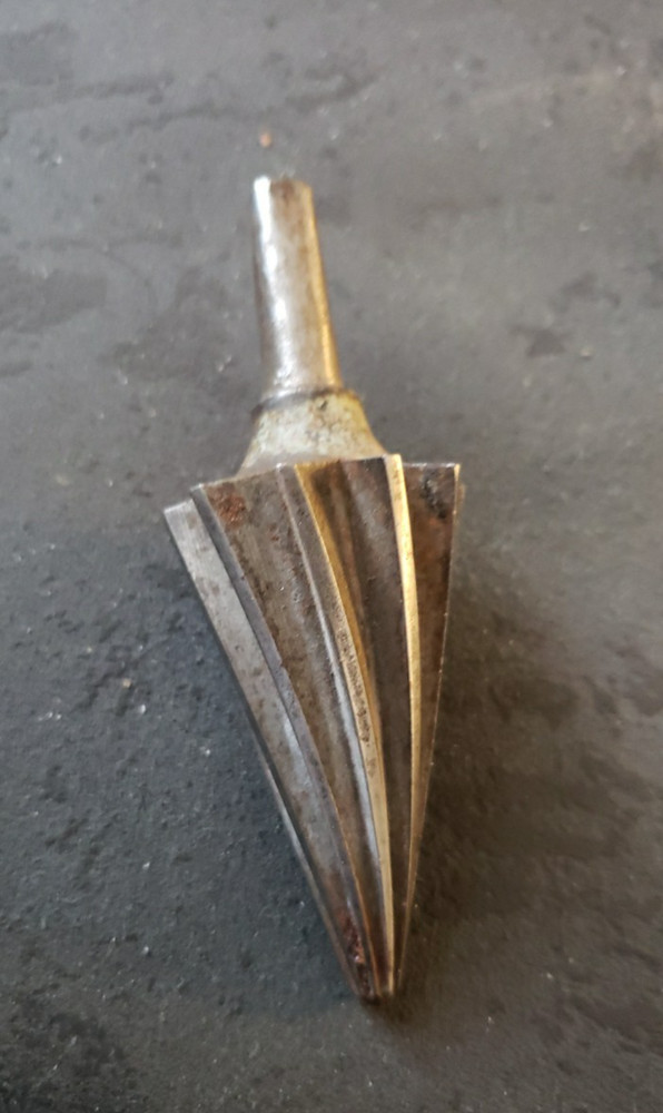 Antique Conical Pipe Reamer Burring Tool Head