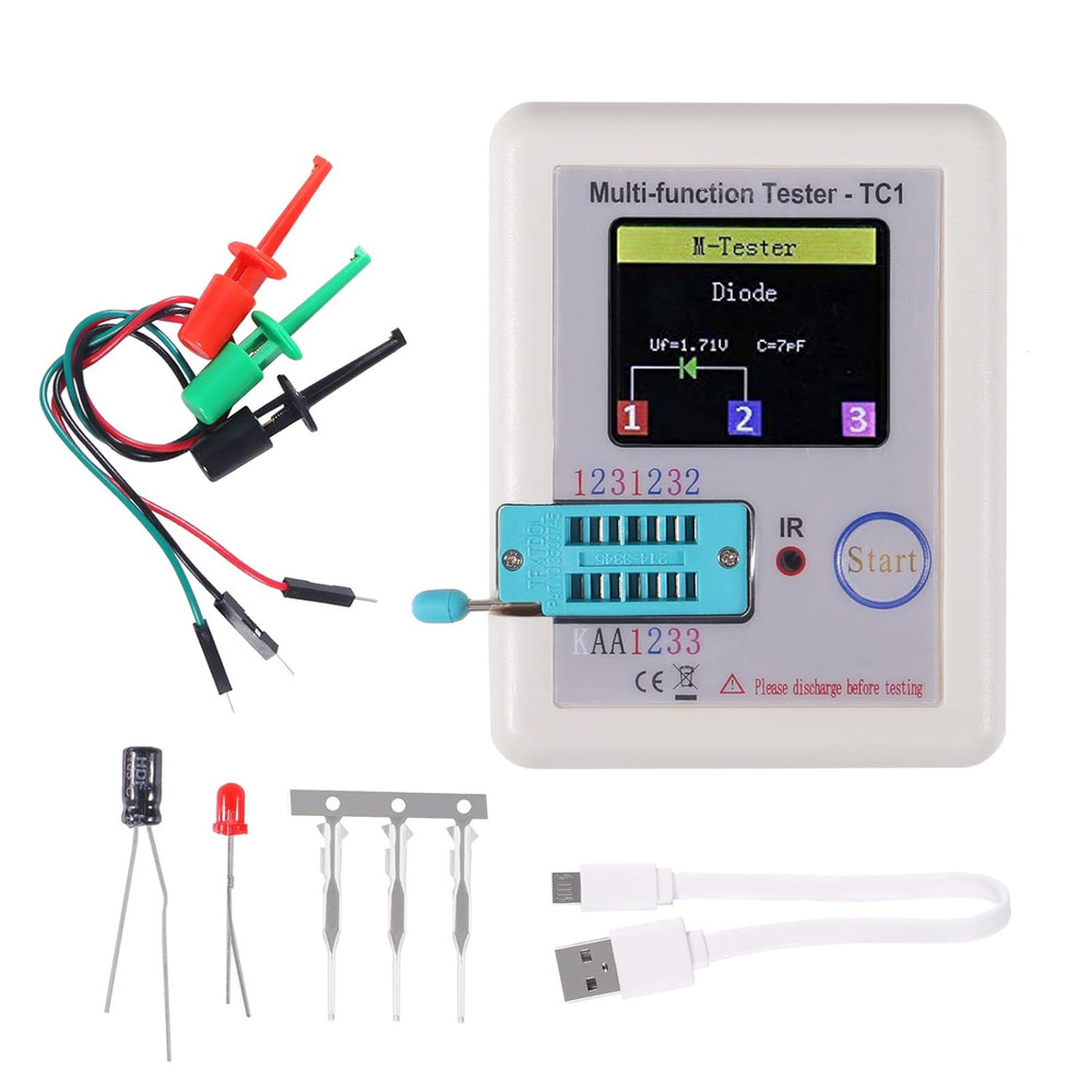 LCR-TC1 Multi-Function Tester Colorful Display Pocketable Multifunctional TFT Ba