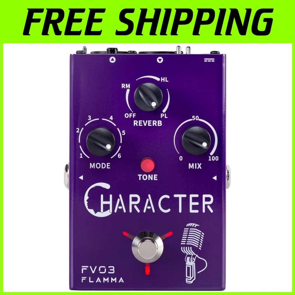 Customizable Vocal Effects Processor with 3 Reverb Options for Enhanced Sound-