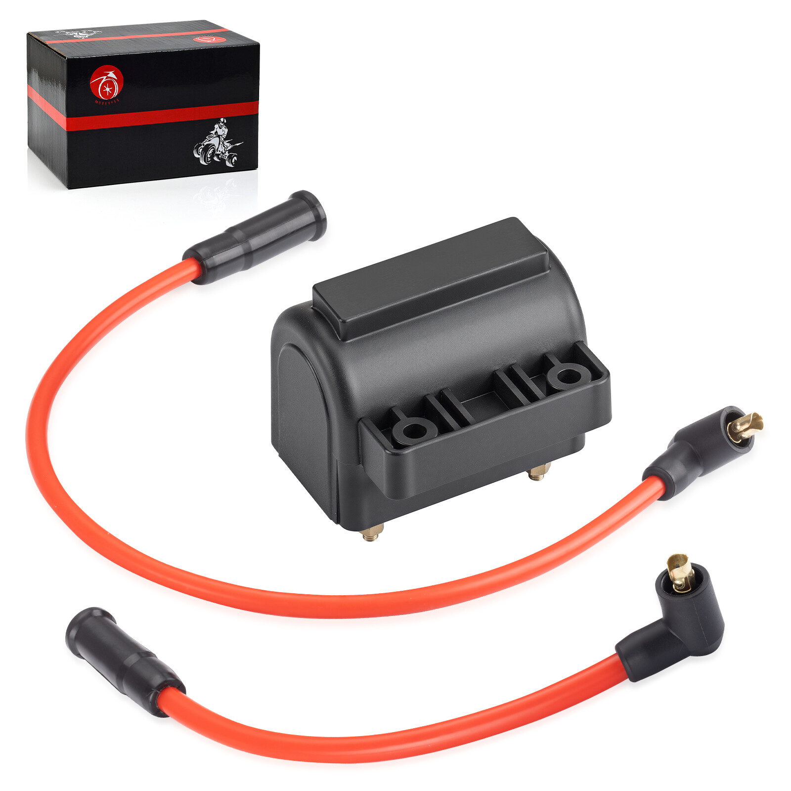 Ignition Coil and Spark Plug Wire Cap For 1991-2003 Sportster 883 XLH883 XL883