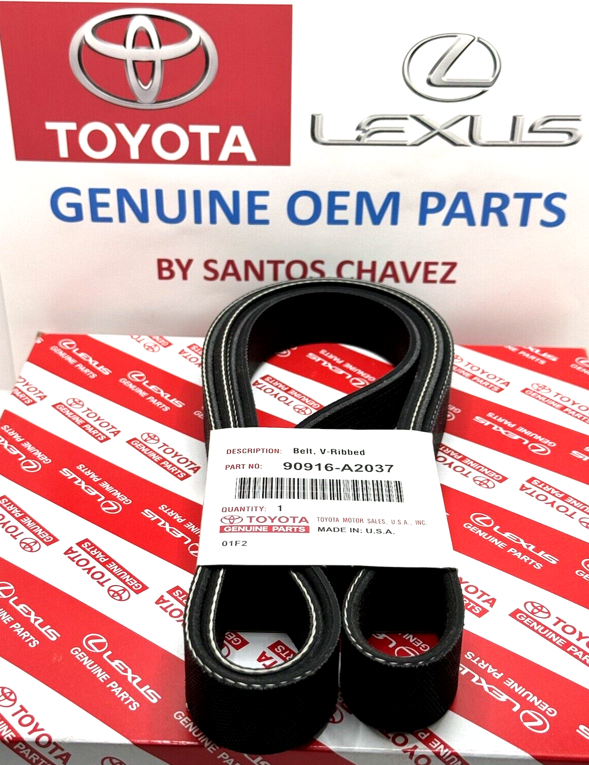 2016-2023 Toyota Tacoma 3.5L V6 Serpentine Belt OEM GENUINE OEM PART