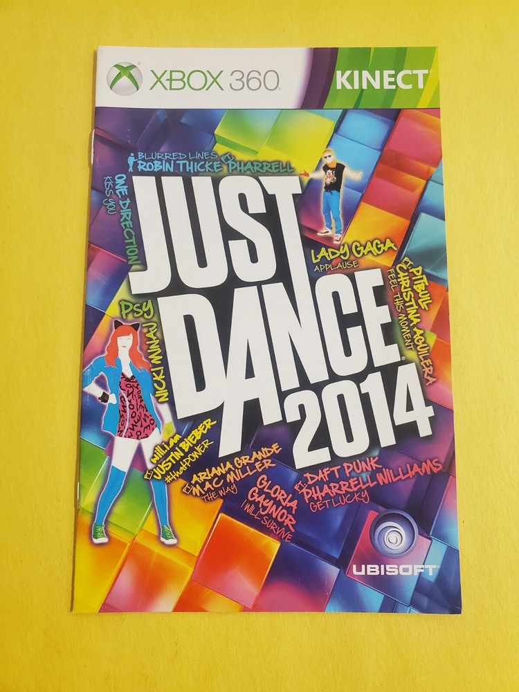 Just Dance 2014 Xbox 360 Kinect **MANUAL ONLY**