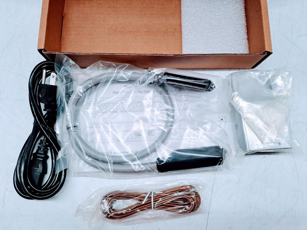 Patch panel-50 pin Telco to 6 pos.2 cont jack Cable only