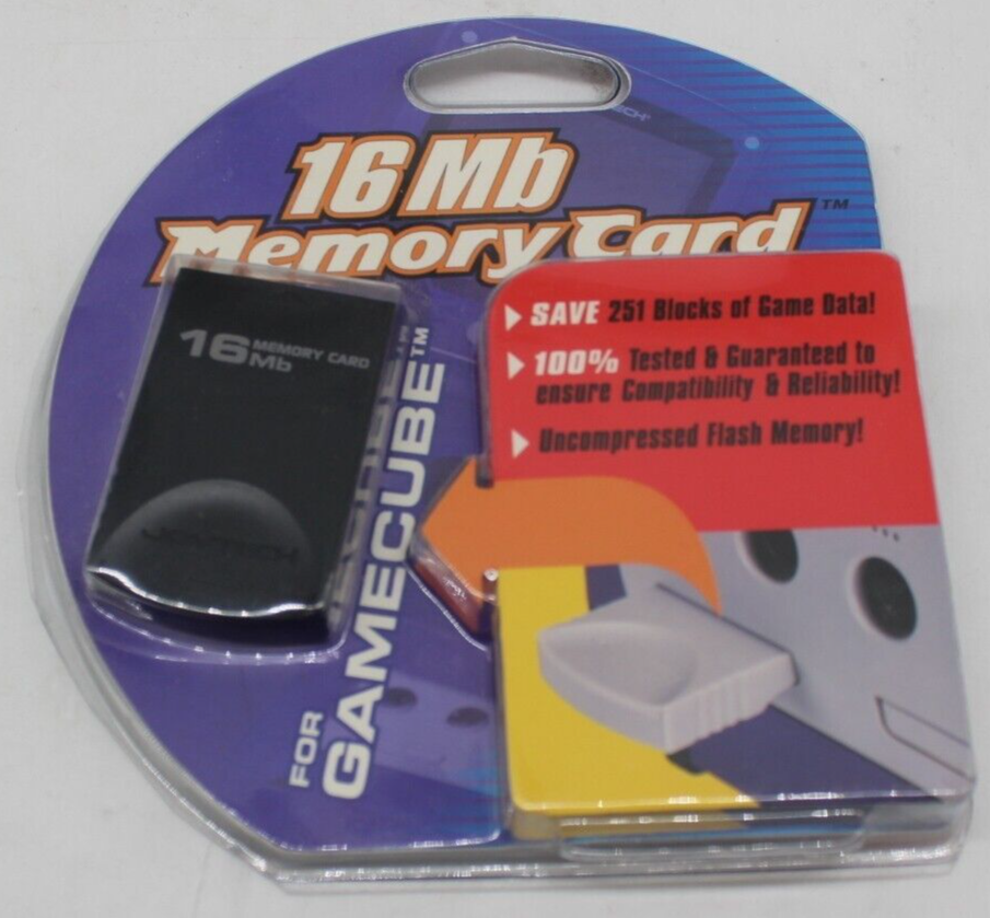 Joytech 16 MB Flash Memory Card Nintendo GameCube Uncompressed New Sealed