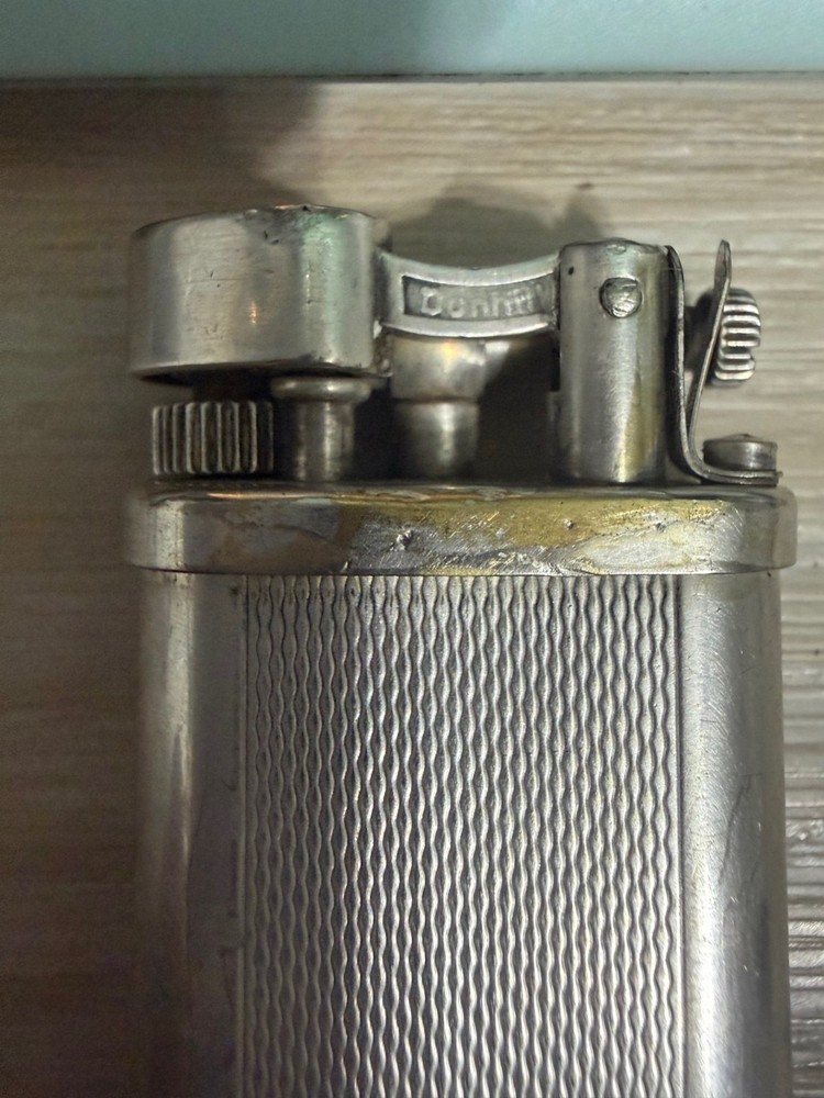 Dunhill Engine Turned Silver Plated Lighter 113267