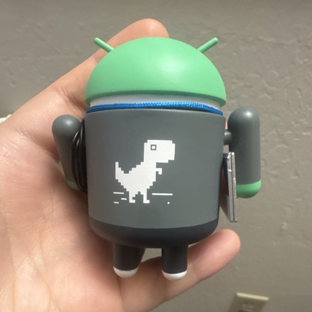 RARE Android Collectible Figure Chrome Dinosaur Tech Accessories Google