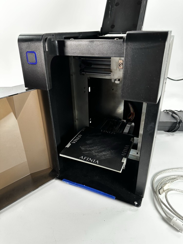TierTime UP Mini 3D Printer Used Powers On Untested Box Cables NO EXTRUDER 2