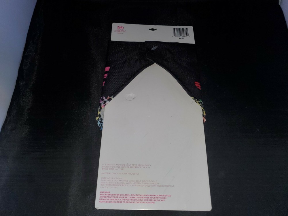 Justice M/L Black Pet Bandana