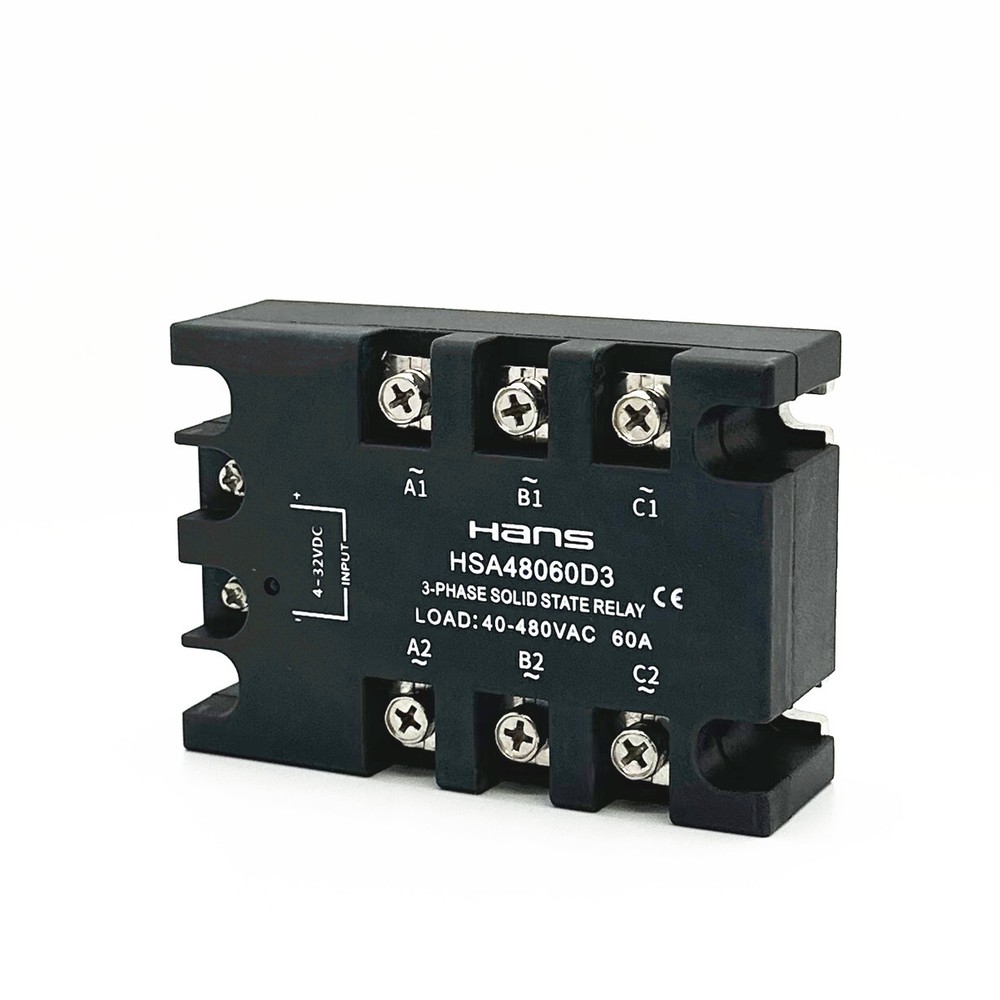 1x 40A~120A DC-AC 4-32VDC/40-480VAC Three-phase solid state relay