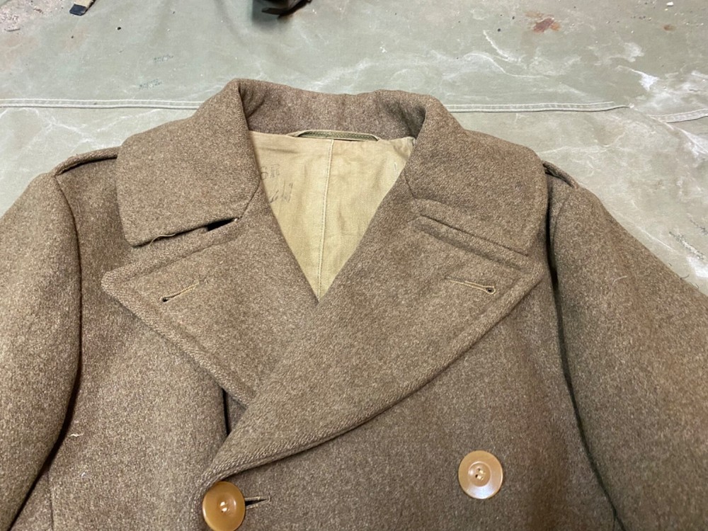 ORIGINAL WWII US ARMY WINTER M1938 WOOL MACKINAW CUT DOW JACKET-MEDIUM/LARGE 42R