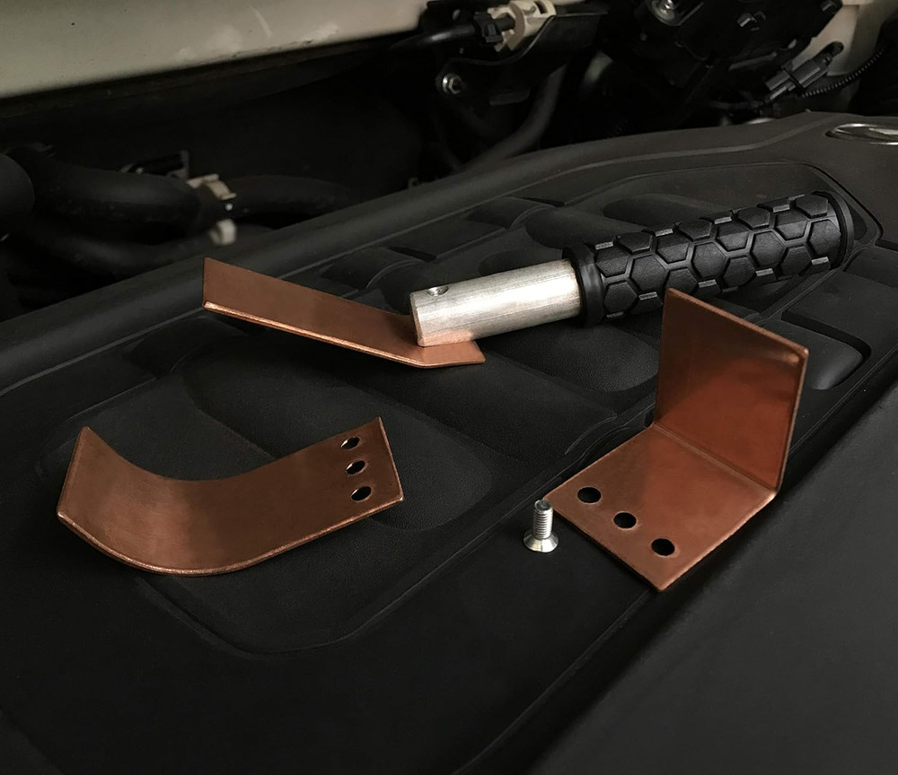 Copper Welding Spoon Welders Helper Welding Tool 3 Plate Set, Flat/Curved/Angle
