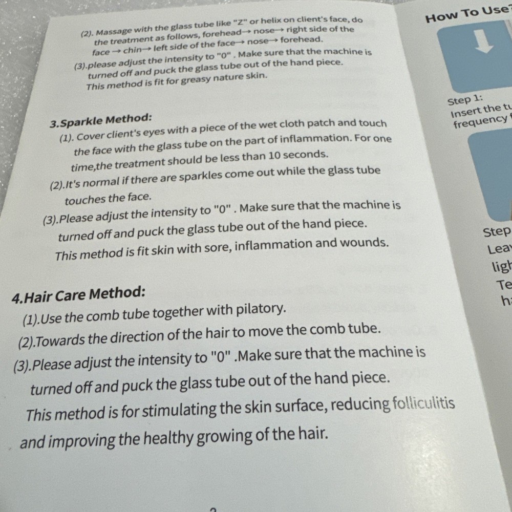 High Frequency Machine 4 In 1 Portable High Frequency Machine