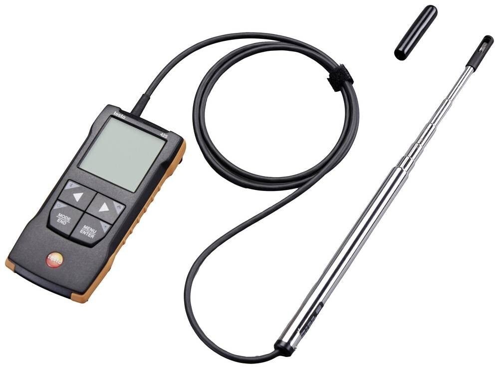 Testo 425 Anemometer with Telescopic Probe – Hot Wire Anemometer Handheld