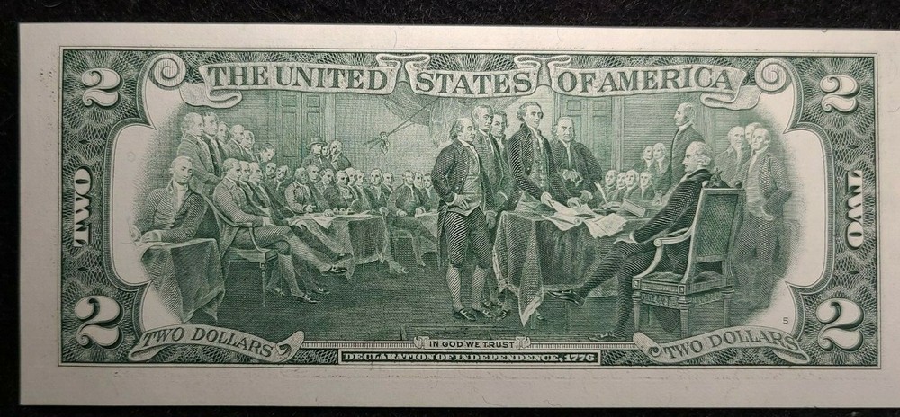 2003 $2 shift Error note Uncirculated condition, I 05062414 A, Actually 3 errors