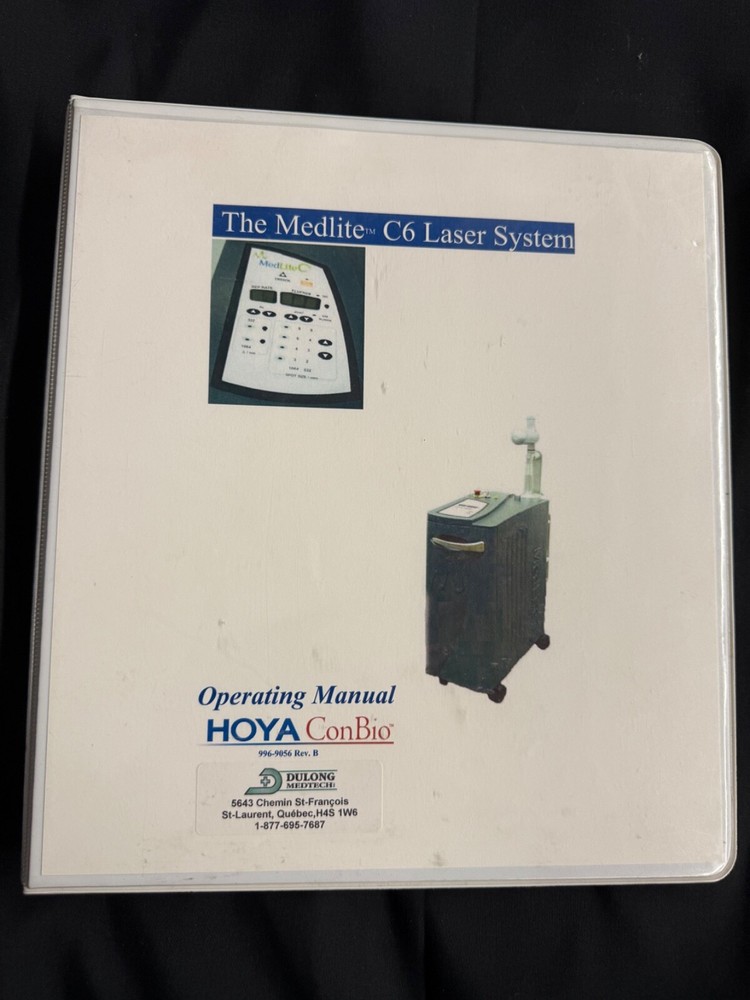 Hoya ConBio MedLite C6 Operating Manual