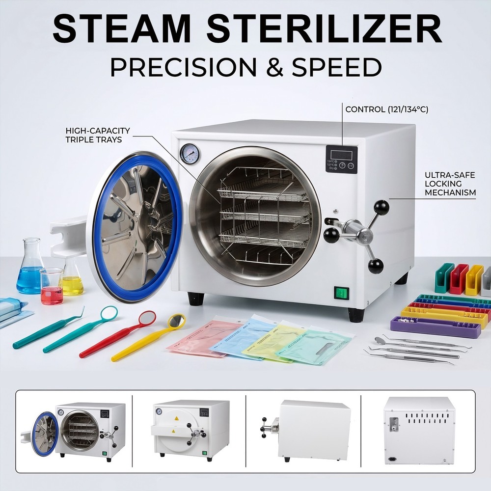 18L Autoclave Steam Sterilizer with Drying Function for Surgical Instruments