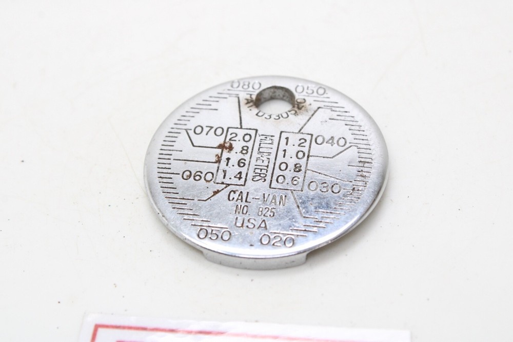 AutoZone Cal-Van 825 Chrome Spark Plug Gap Tool USA