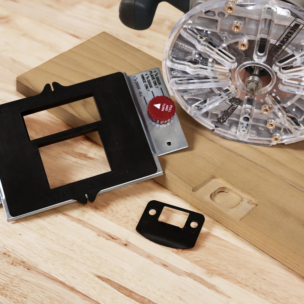 7301 Door Kit – For Installing Door Locks, Knobs, and Hinges. Self-Clamping L...