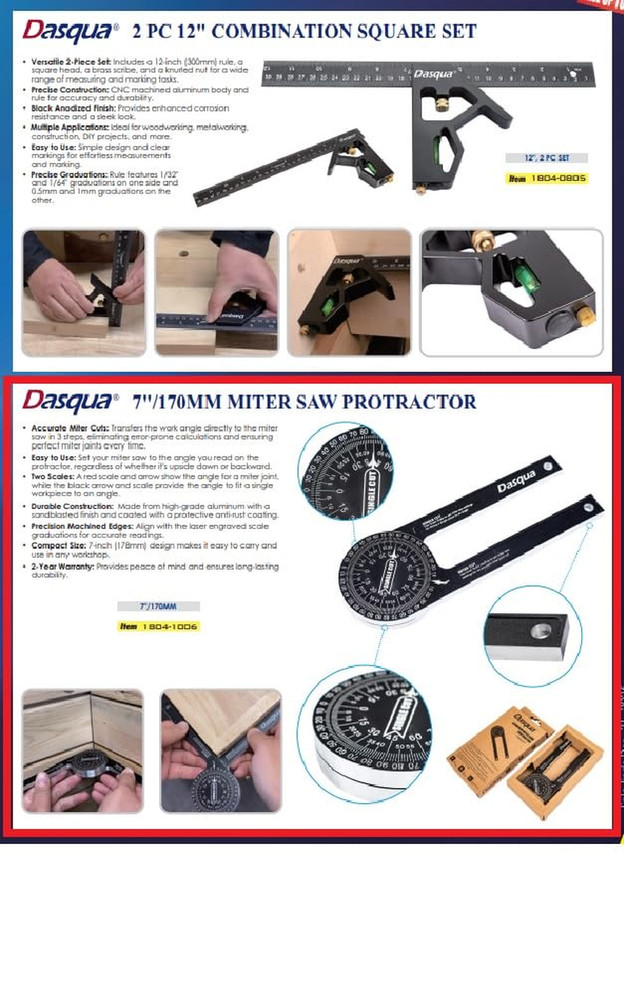 1804-1006 7-Inch/170Mm Miter Saw Protractor