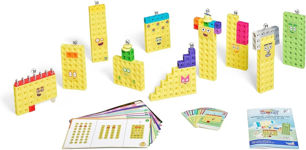 Numberblocks MathLink Cubes Activity Set 31-40 - Early Math Skills & Counting To