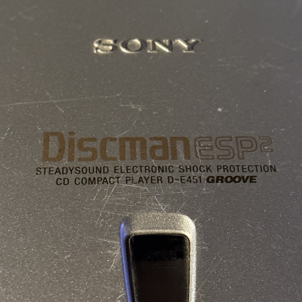 Sony D-E456CK Discman ESP2 Silver Personal CD Player