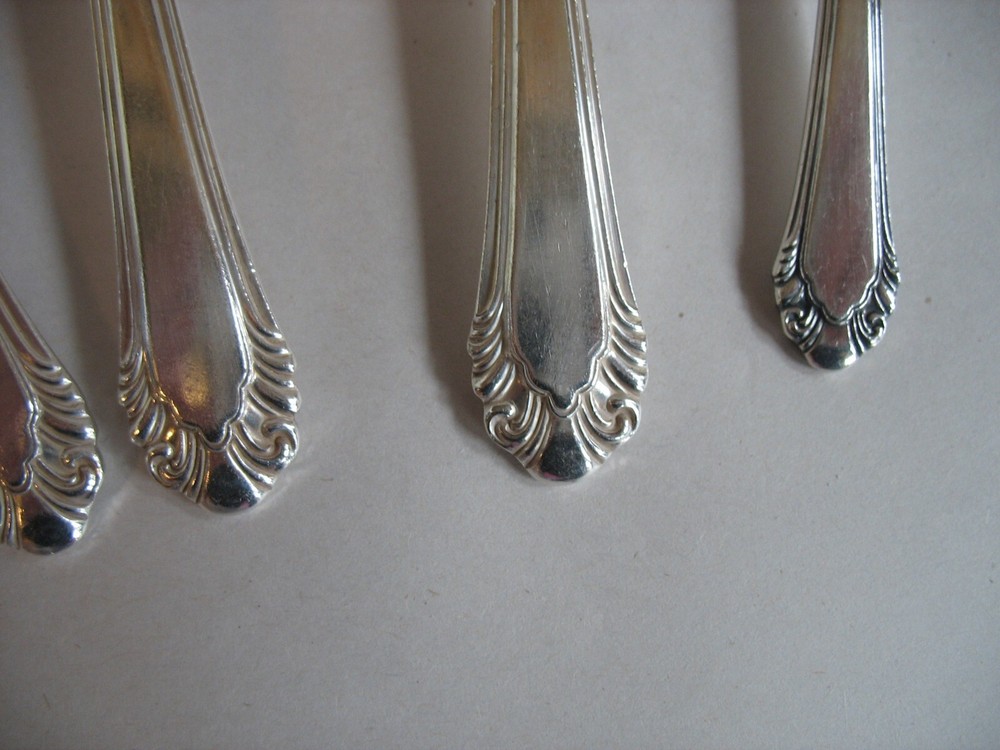 S/5 SERVERS Tablespoons butter sugar spoon Gorham Silverplate flatware CAVALIER