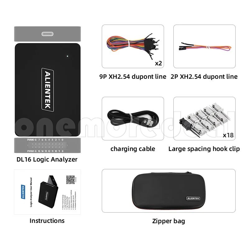 Mini Logic Analyzer ARM FPGA STM32 Debugger Protocol Decoding+28PCS Hook Clip