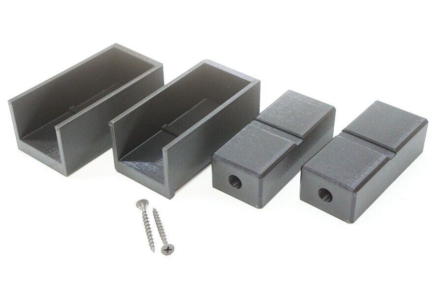 Custom Floating Wall Mount Shelf Bracket for Xbox One X Gaming Console Display