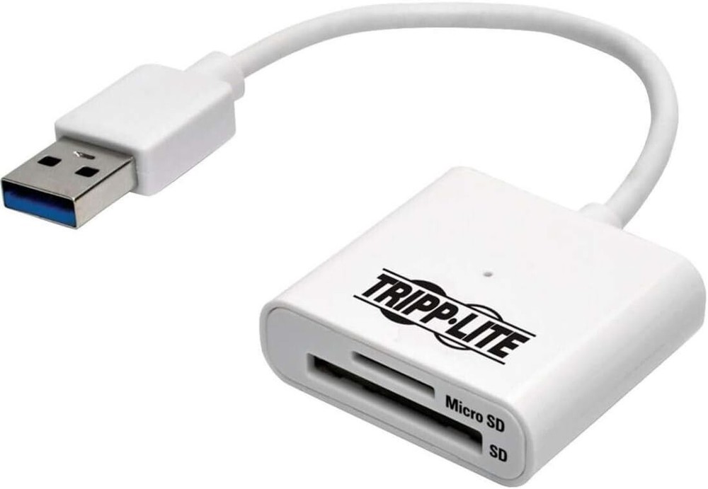 Tripp Lite USB 3.0 SuperSpeed SD / Micro SD Memory Card Media Reader 6in.