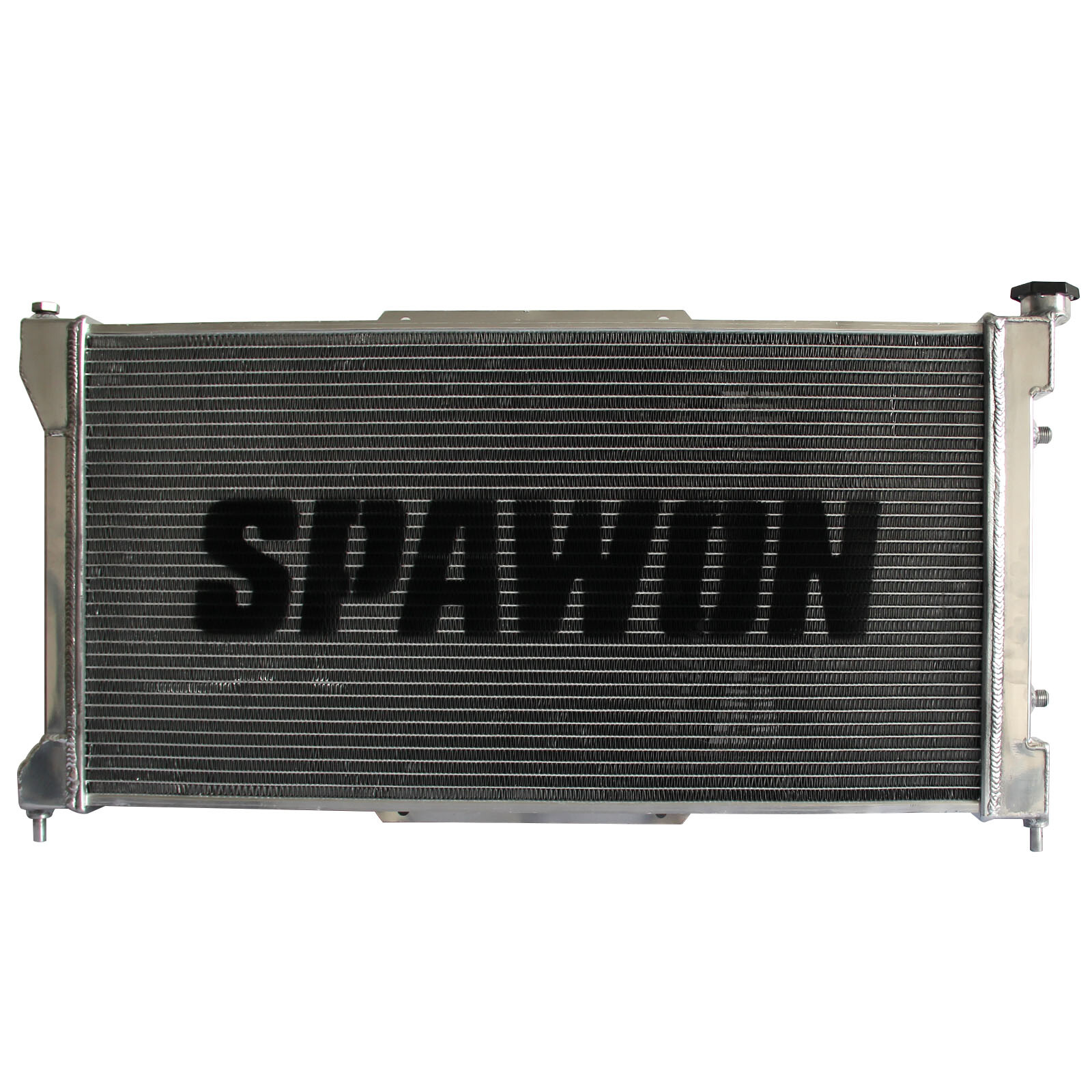 SPAWON Radiator + Fan Shroud For Subaru Legacy L LS 2.5L 2.2L H4 1995-1999 AT MT