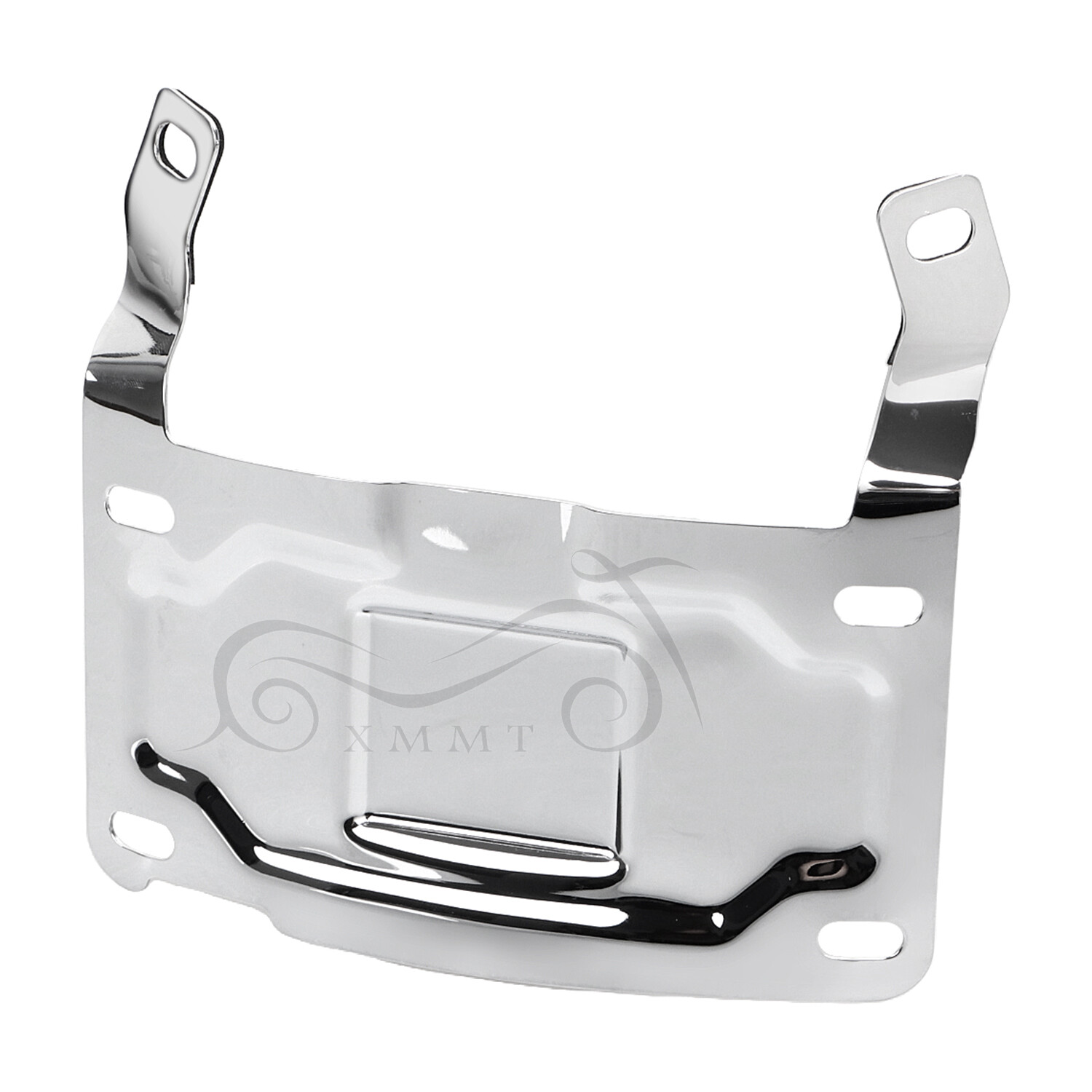 Chrome License Plate Relocation Mount Kit For Harley Tour Glide Ultra Classic