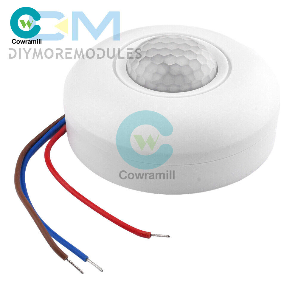 AC85-265V Infrared PIR Motion Induction Sensor 360° Detection For Ceiling Light