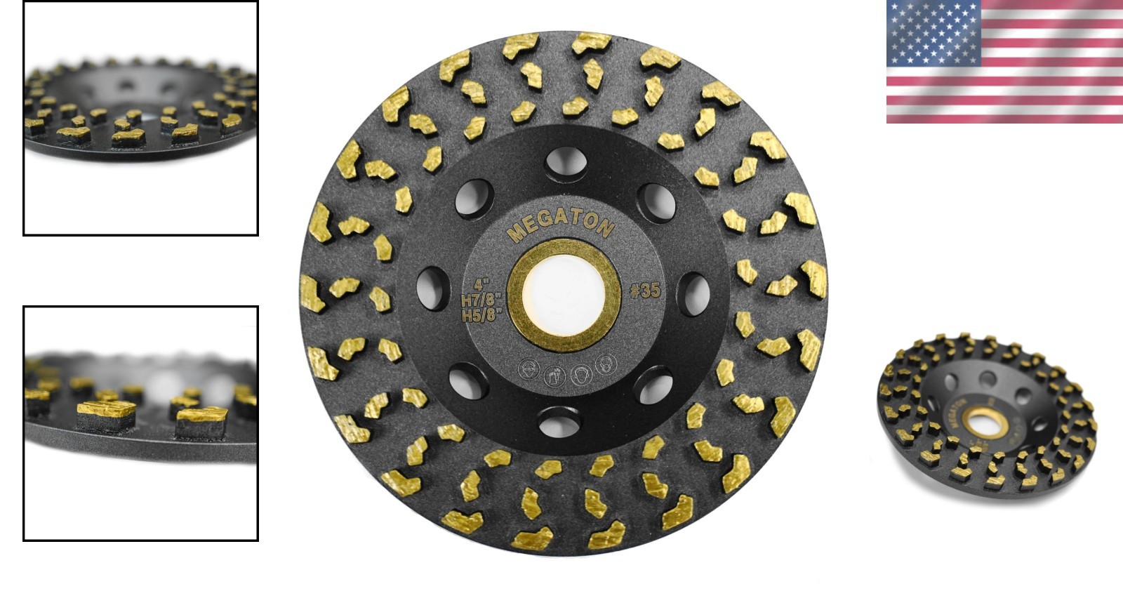 Diamond Cup Grinding Wheel 4 Inch Concrete Paint Epoxy Coating Removal