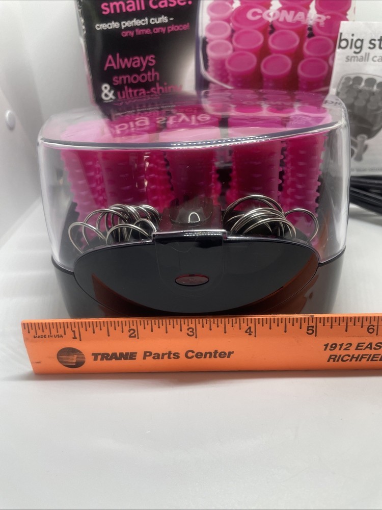 2016 Conair 20 Multi-Sized Rollers Big Style Small Case Pink Curlers