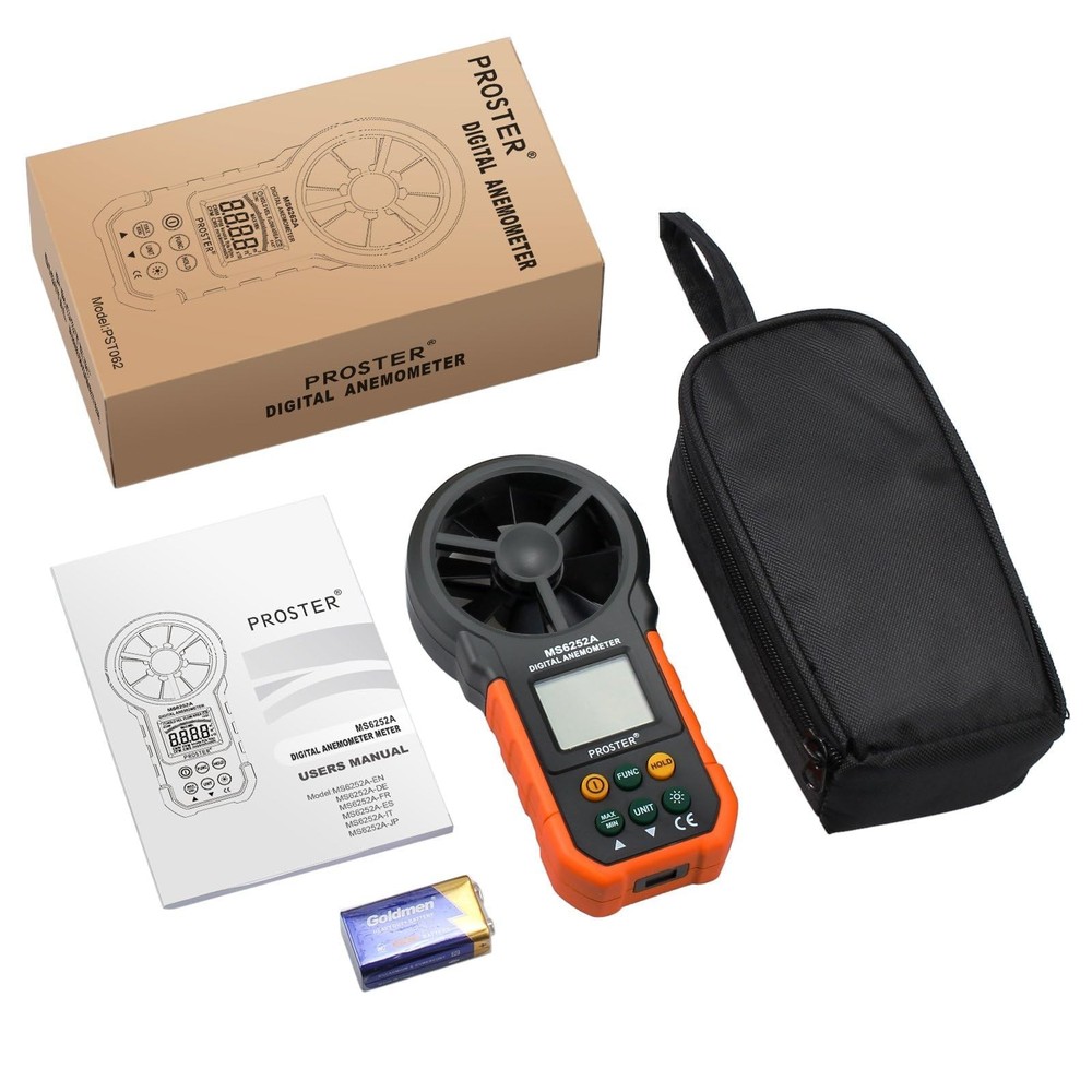 Handheld Digital - Portable Wind Speed Meter CFM Meter Wind Gauge Anemometer
