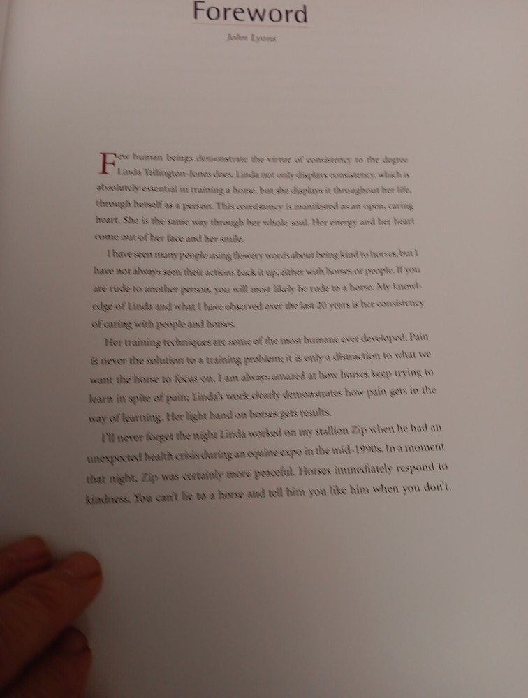 HORSE BEHAVIOR AND TRAINING BOOK BY JOHN LYONS