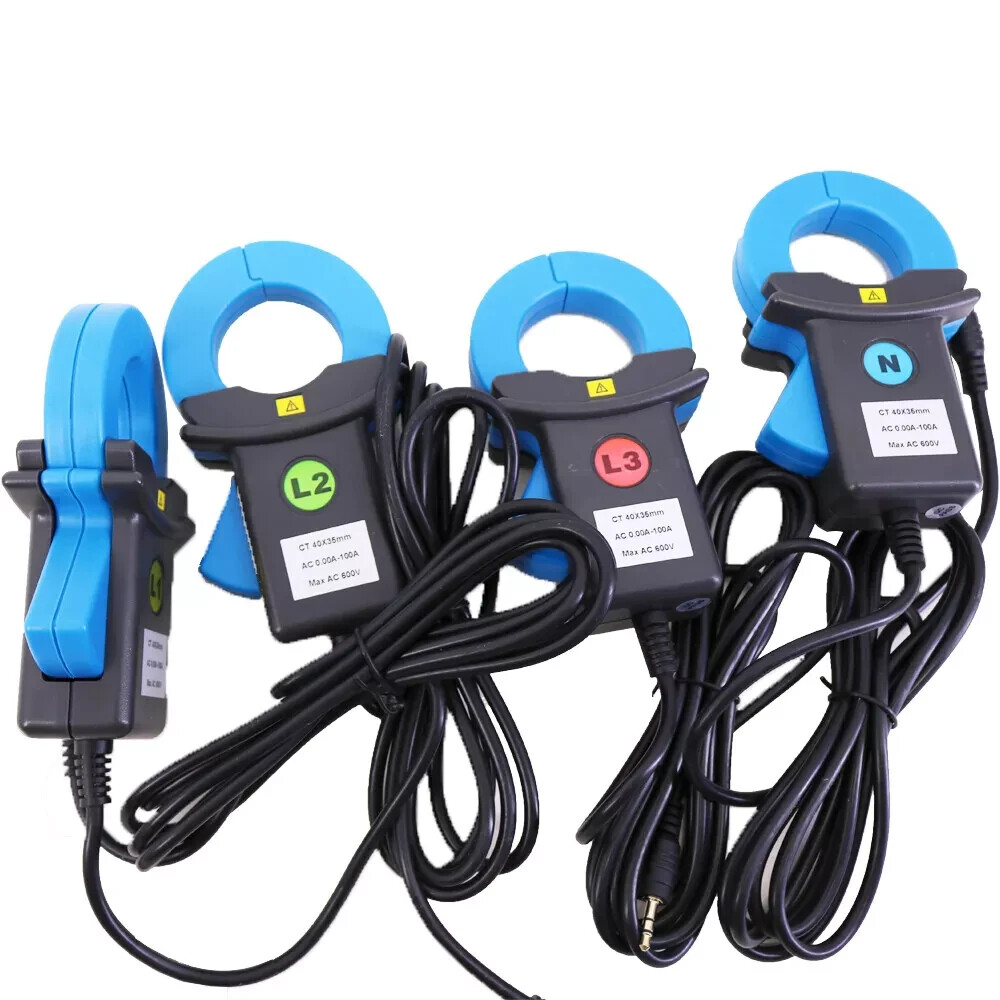 3 Phase Power Quality Analyzer Energy Quality Analyzer 4pcs Current Clamps
