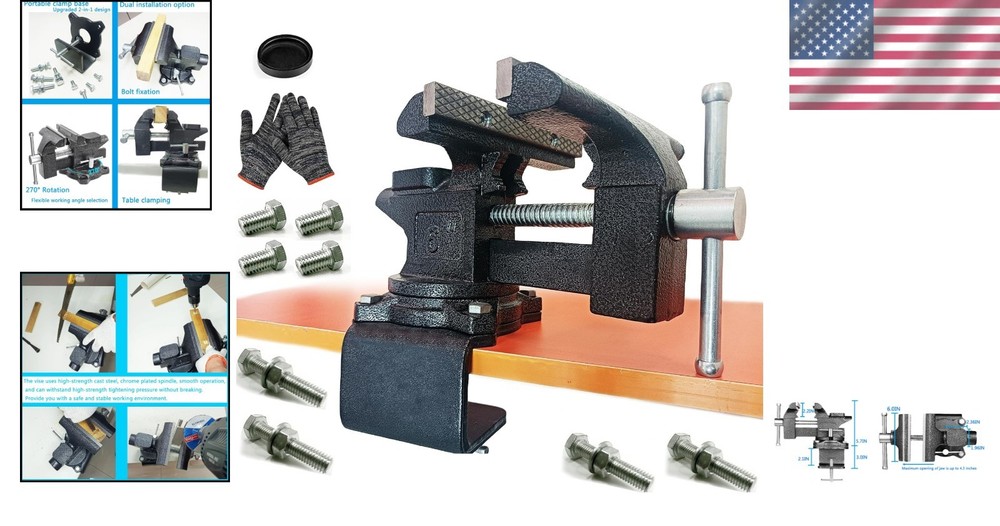 Heavy Duty 6" Black Bench Vise