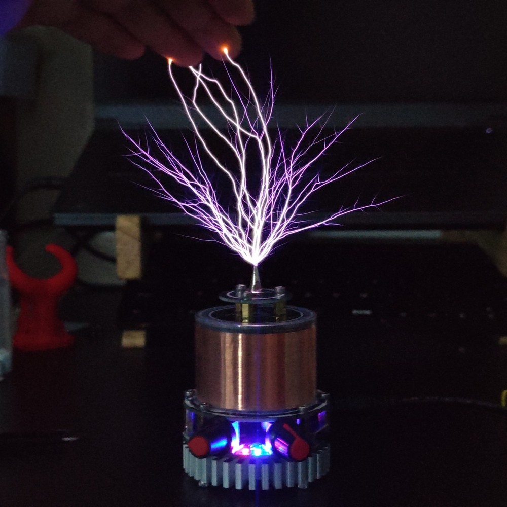 SSTC Mini Tesla Coil Music Solid State Tesla Coil Artificial Lightning Tool