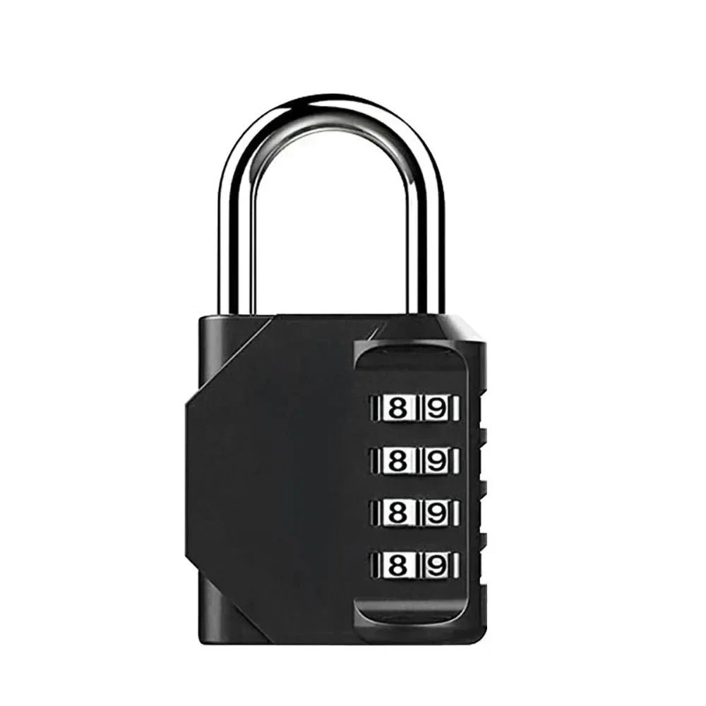 Combination Lock Resettable 4-Digit Anti Rust Weatherproof Padlock Metal Locks*