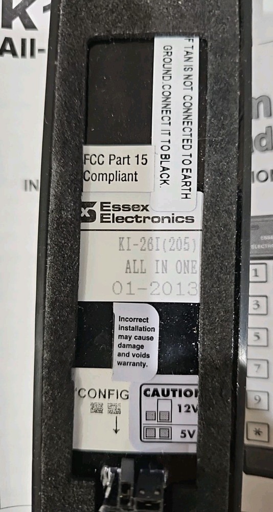 Essex K1-26I All-In-One Reader/Access Controller Keypad, Thinline 2X6