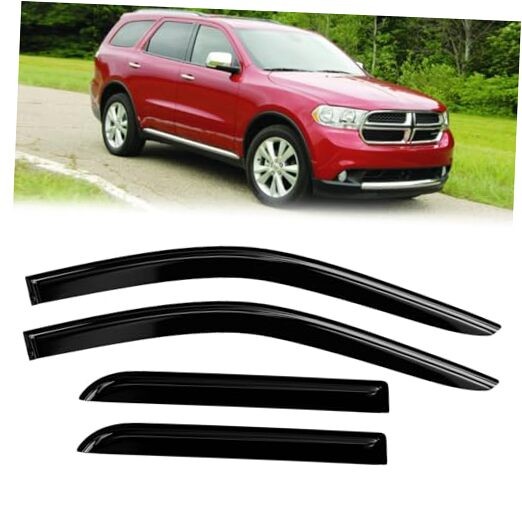 Window Rain Guards Compatible 2011-2025 Dodge Durango 4PC Window Visors Vent