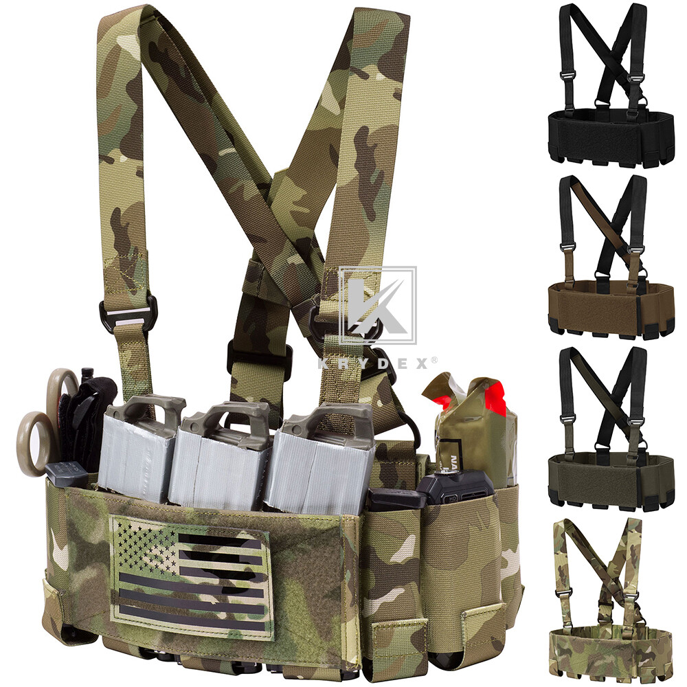 KRYDEX Concealed Carry Low-Vis 5.56 Ready Chest Rig Tactical Elastic Cummerbund