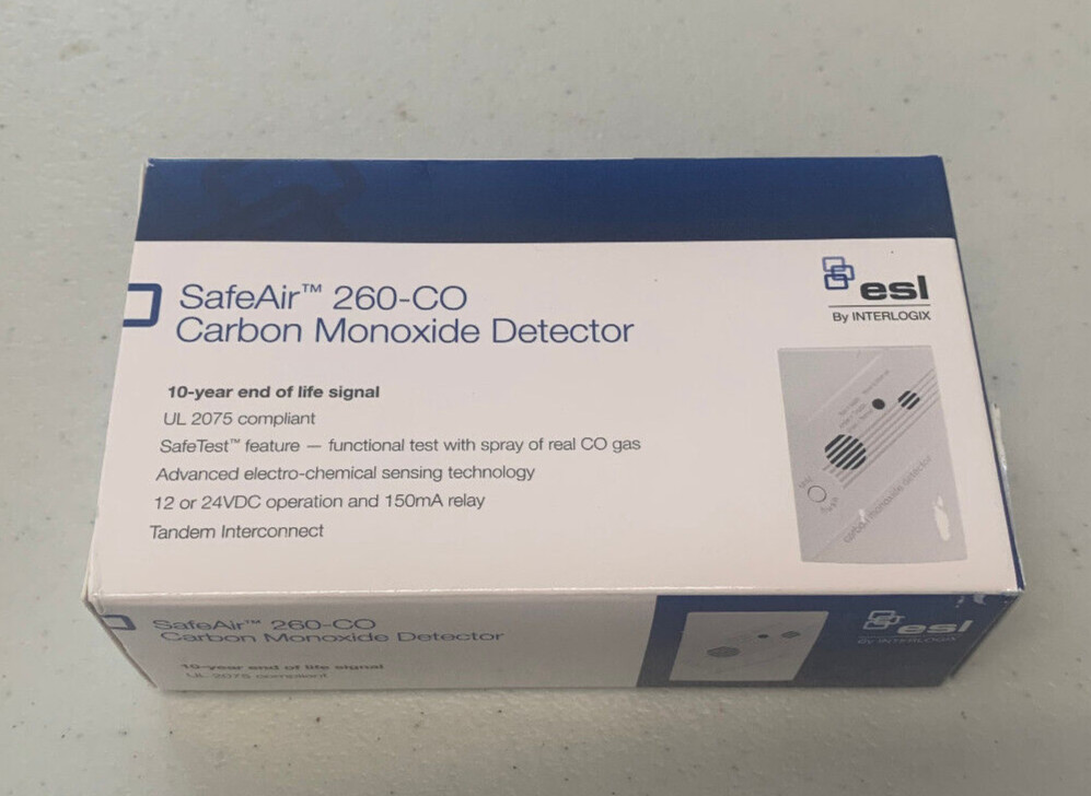 Edwards ESL INTERLOGIX 260-CO Carbon Monoxide Detector