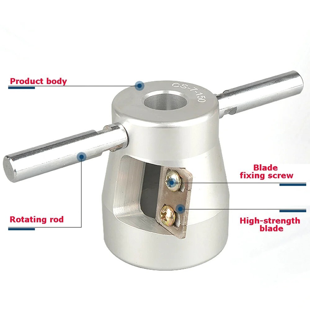 10kv High Voltage Cable Manual Ring Stripper 7PCS Set Cable Head Chamfering Tool