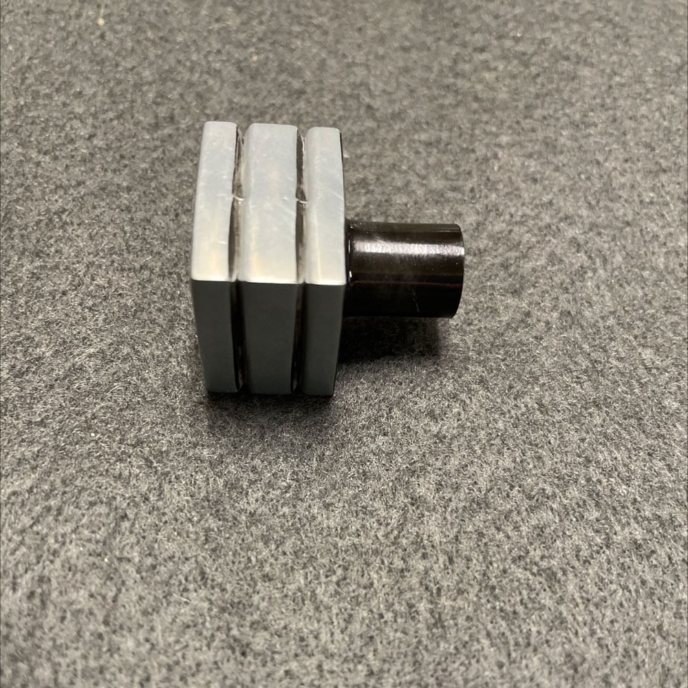 AS-IS 7/8" Square Knob Antique Silver