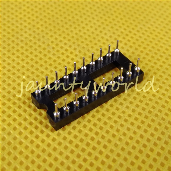 2PC DIP IC Sockets Adaptor Round hole 20pin Pitch 2.54mm